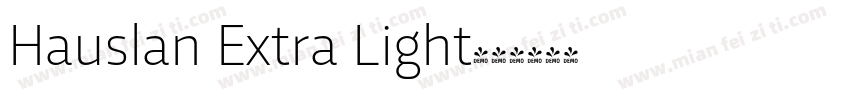 Hauslan Extra Light字体转换